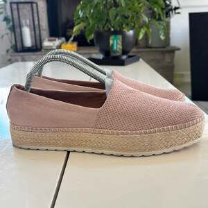 Dr Scholls Women's 9.5M Pink Faux Leather Jetset Loafers Slip On Comfort C24-1